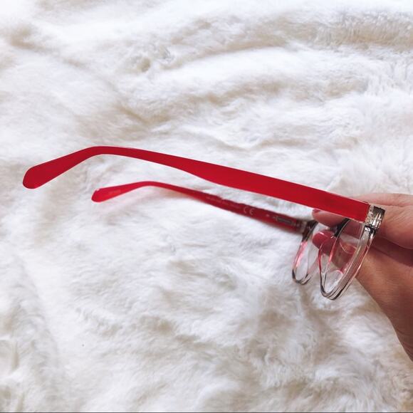 Lexi Red & Brown Round Rim Reader Glasses - Picture 5 of 12